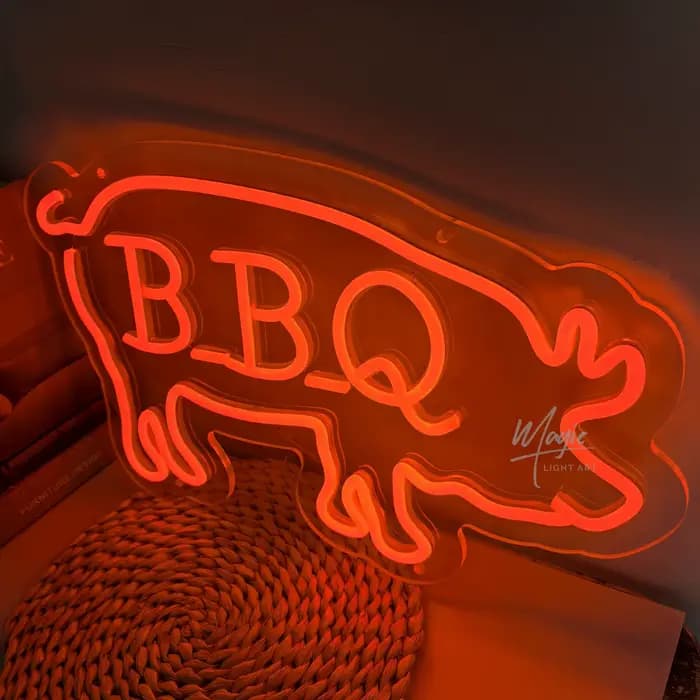 Enseignes néon BBQ pour décoration murale