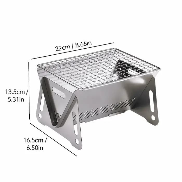Barbecue au charbon de bois pliable pour le camping