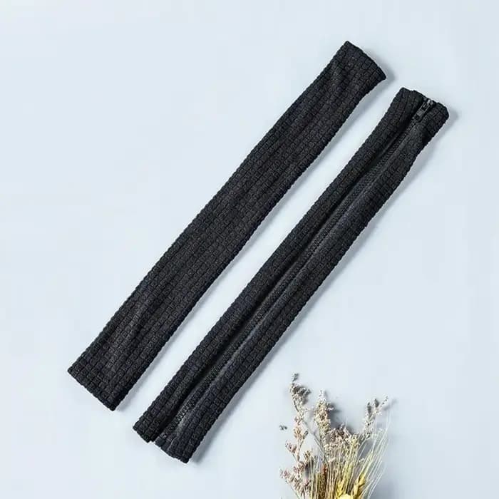 1 paire universelle couleur unie élastique fermeture éclair accoudoir couvre Spandex