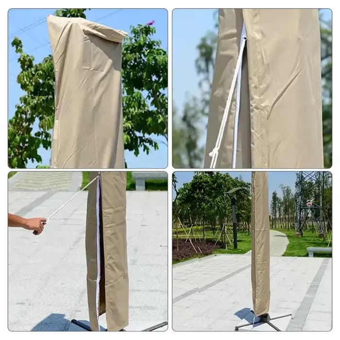Housse de Parasol de jardin avec tige et anneau de traction