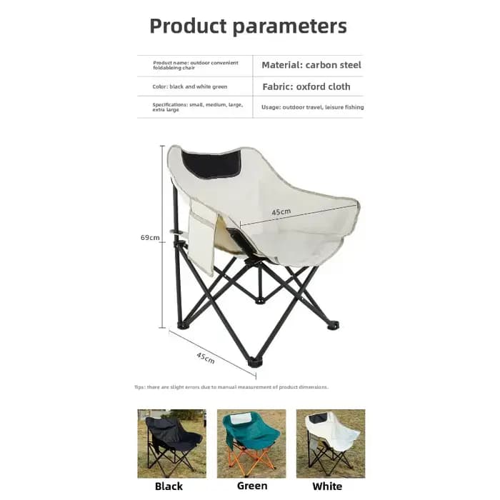 Chaise Lune Légère pour Étudiants en Art – Pliante et Portable pour Camping