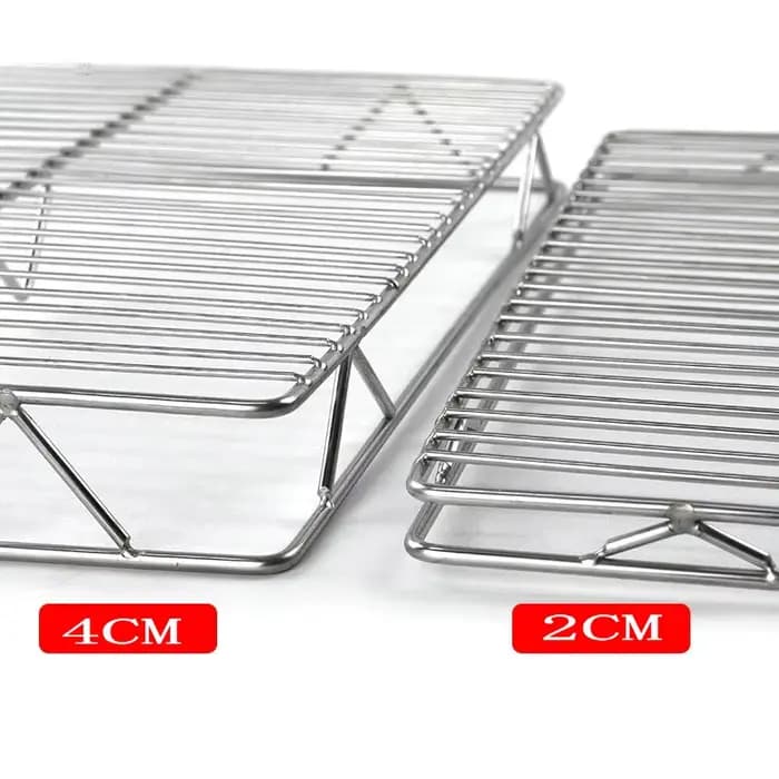 Grille de barbecue rectangulaire en acier inoxydable 304