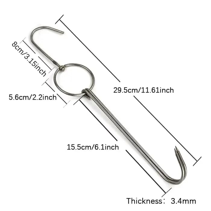 Cintre en acier inoxydable pour le stockage de barbecue, le traitement de la viande de boucher, le s