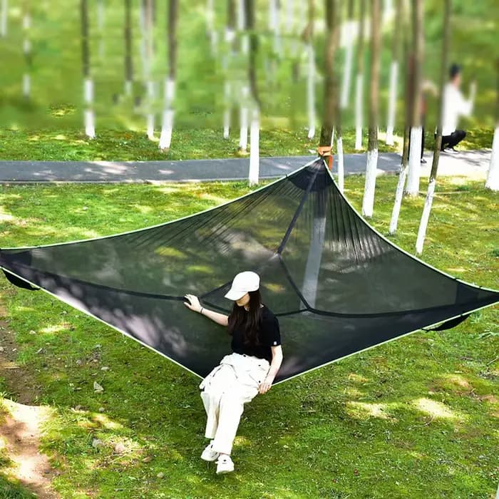 Hamac triangulaire de camping extérieur anti-retournement