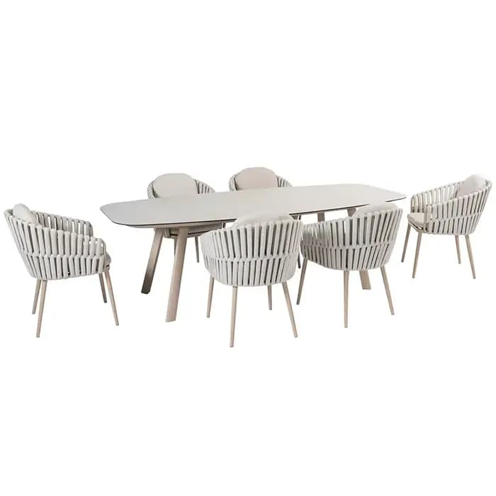 Tables et chaises d'extérieur, mobilier haut de gamme pour cour, résistant à l'eau, protection solai