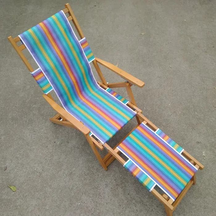 Chaise longue de luxe moderne et confortable en tissu