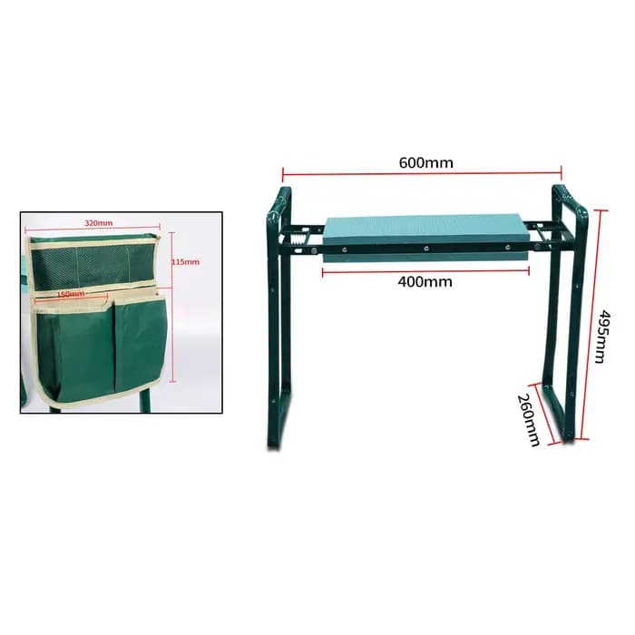Tabouret de jardin pliant pour travaux de jardinage