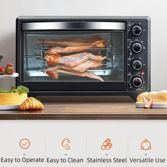 Gril de Barbecue rotatif en acier inoxydable