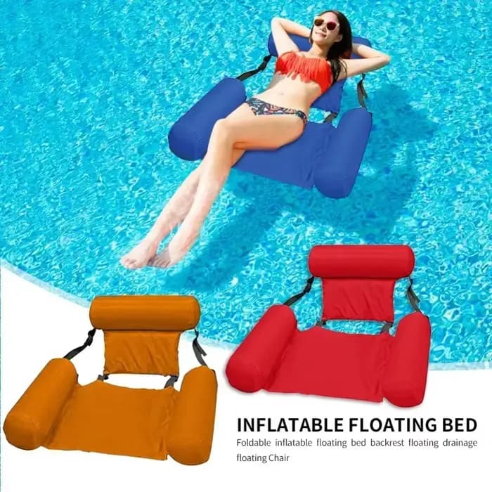Hamac flottant pliable - Matelas gonflable pour piscine