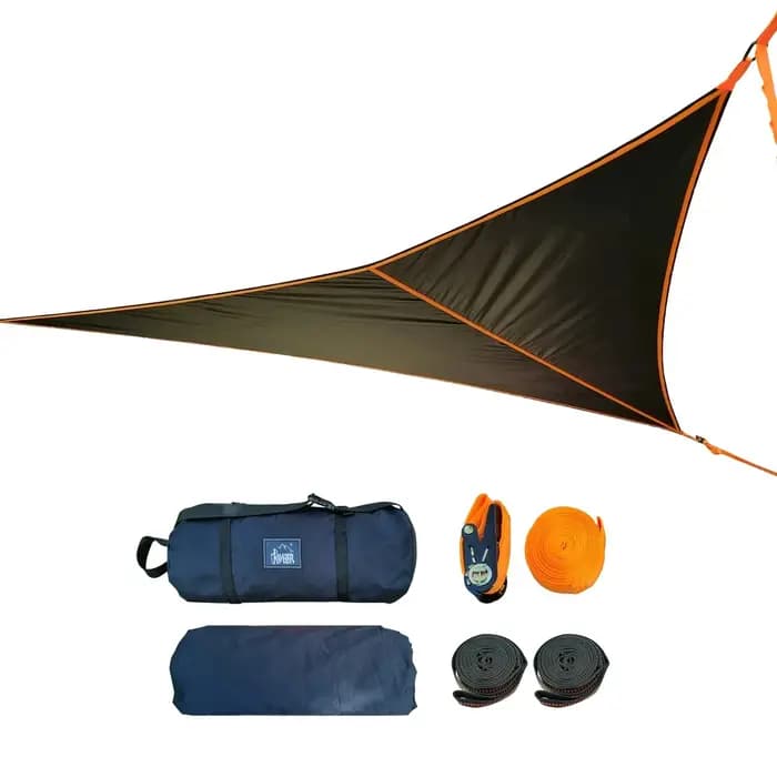 Hamac Triangulaire de Camping en Plein Air Suspendu Hors du Sol