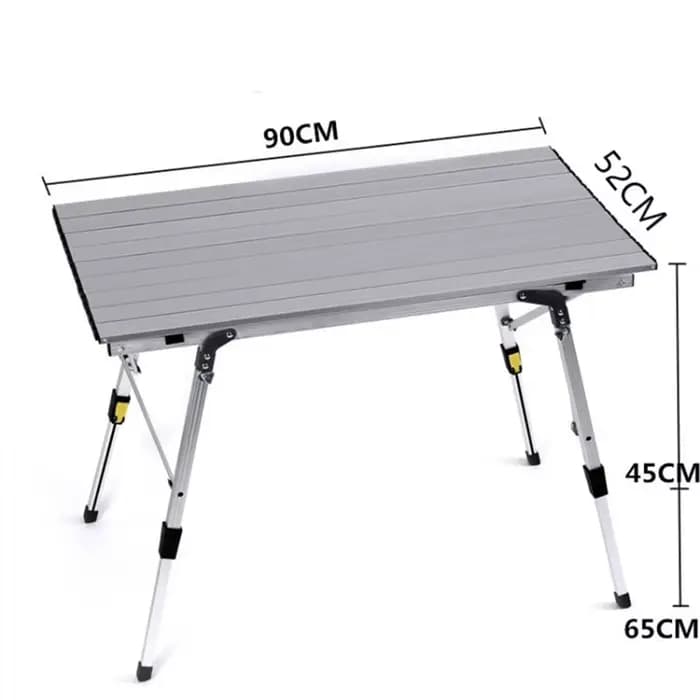 Table de camping pliante en alliage d'aluminium