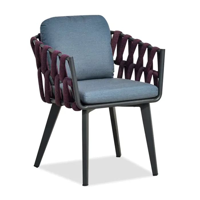 Meubles de jardin extérieurs en corde, Table à manger et chaise d'extérieur en rotin, meubles de bal