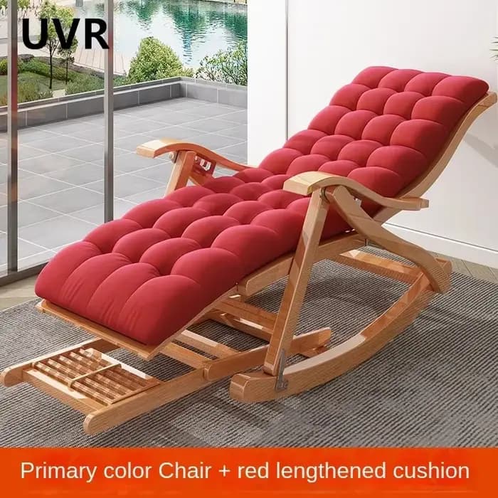 UVR-Chaise à Bascule Pliante pour Adulte, Fauteuil de Salon, Lit, Bureau, Pause Déjeuner, Sieste, Do