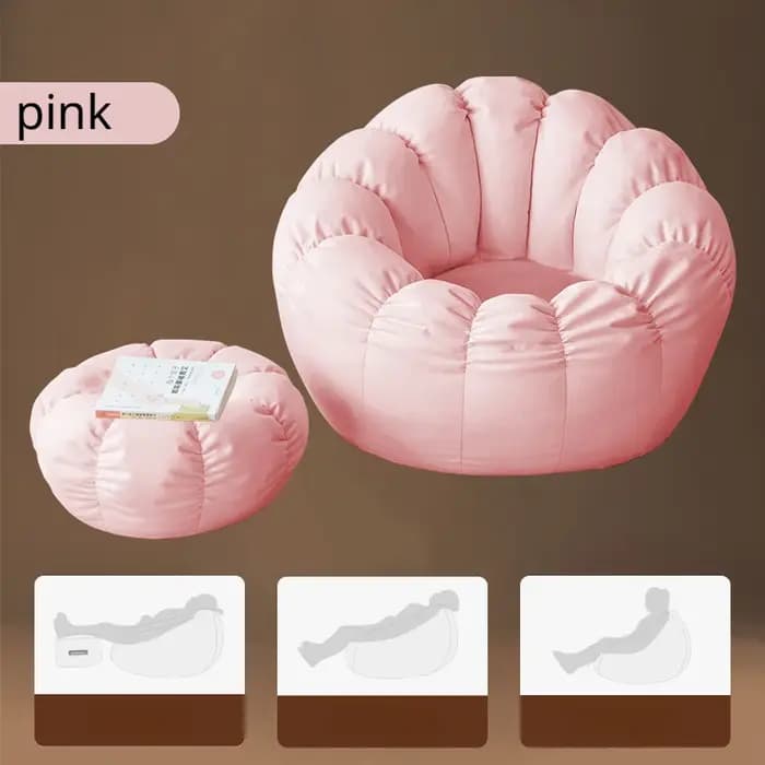 Canapé pouf avec remplissage doux minimaliste simple confortable mignon salon paresseux