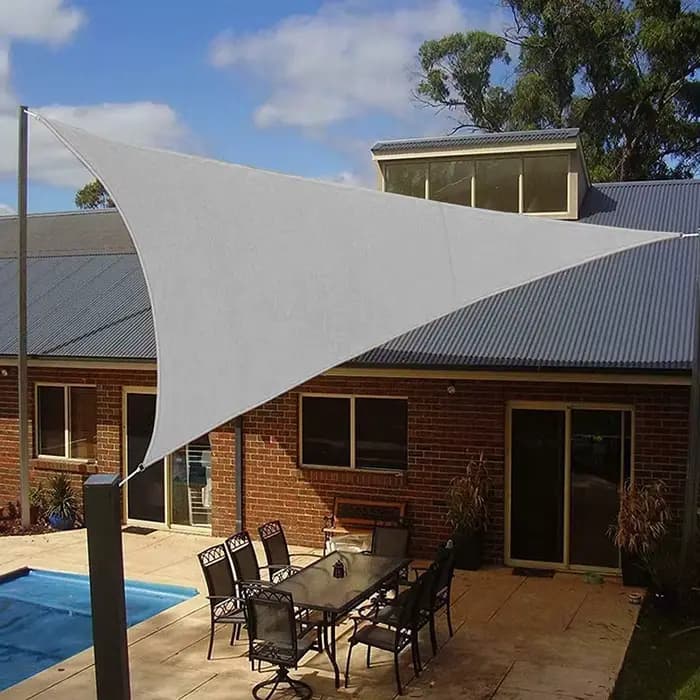 Abri solaire étanche 5x5x5/2x2x2M, Protection pare-soleil triangulaire, auvent extérieur, jardin, Pa