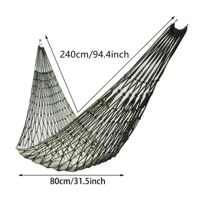1/3/5 pièces Portable jardin extérieur épaissi Nylon corde hamac intérieur maille hamac Portable Sim
