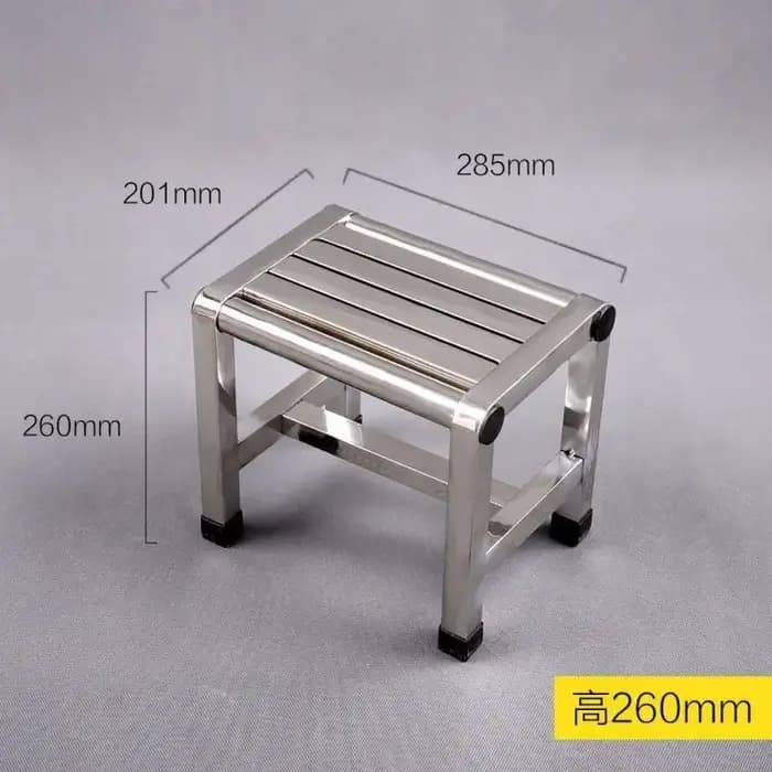 Tabouret épais en acier inoxydable