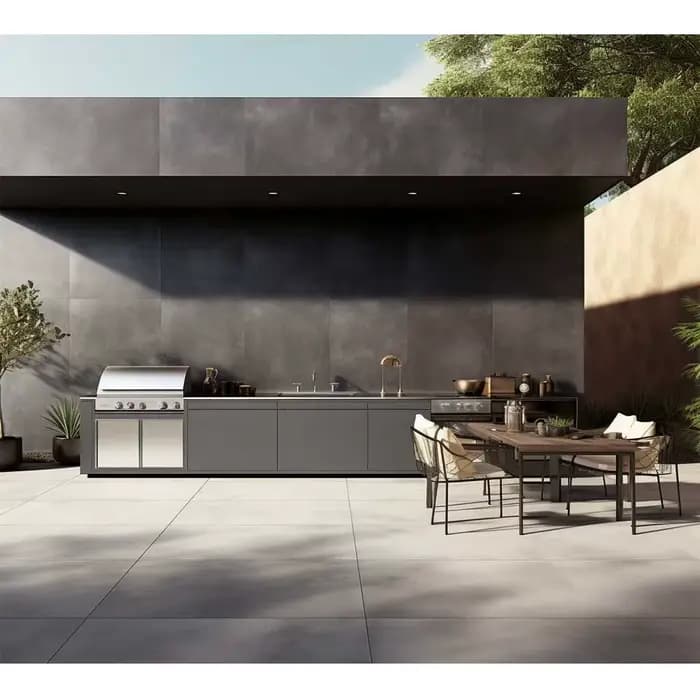 Barbecue en acier inoxydable 2025 pour l'extérieur, îlot de cuisine BBQ intégré, idéal pour l'Australie