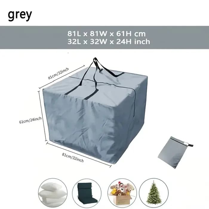 Sac de rangement pour coussins de patio extérieur