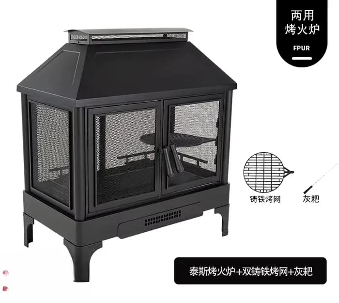 Grill, poêle chauffant, barbecue extérieur, grill de cour, fabrication de thé