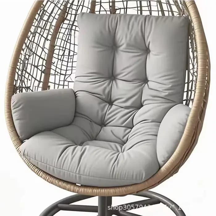 Coussin de remplacement pour fauteuil suspendu d'extérieur, coussin de chaise suspendue en rotin ave