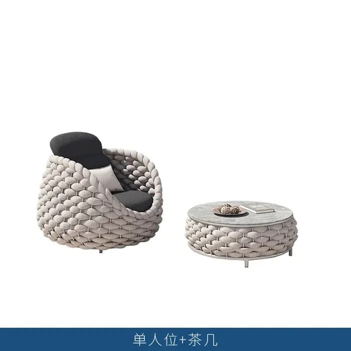 Coussin imperméable pour terrasse d'extérieur