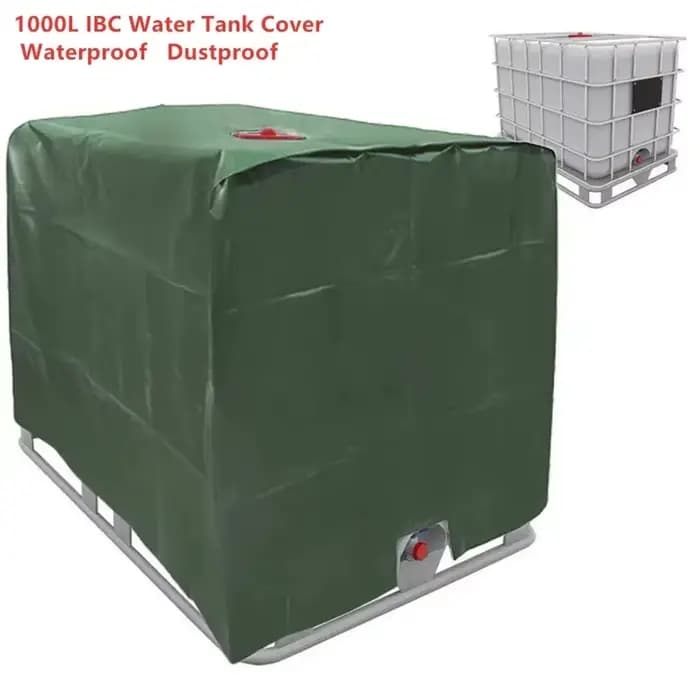 Juste de protection pour conteneur de jardin, fourre-tout IBC, imperméable, anti-poussière, crème so