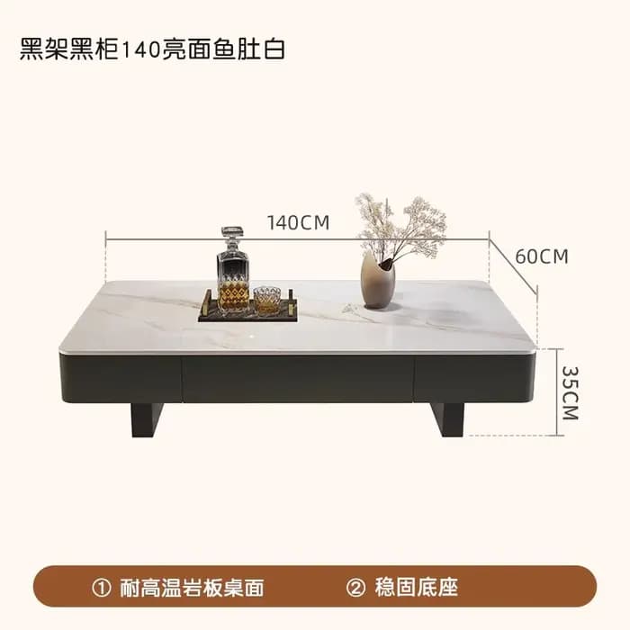 Tables basses De luxe modernes rangement