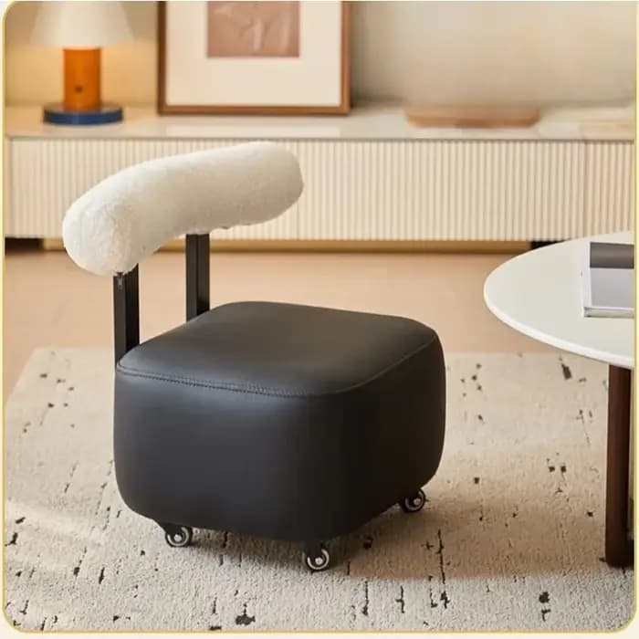 Yoyo tabouret de changement de chaussures salon créatif petit tabouret dossier en bois massif canapé tabouret ménage lumière luxe multi-usages
