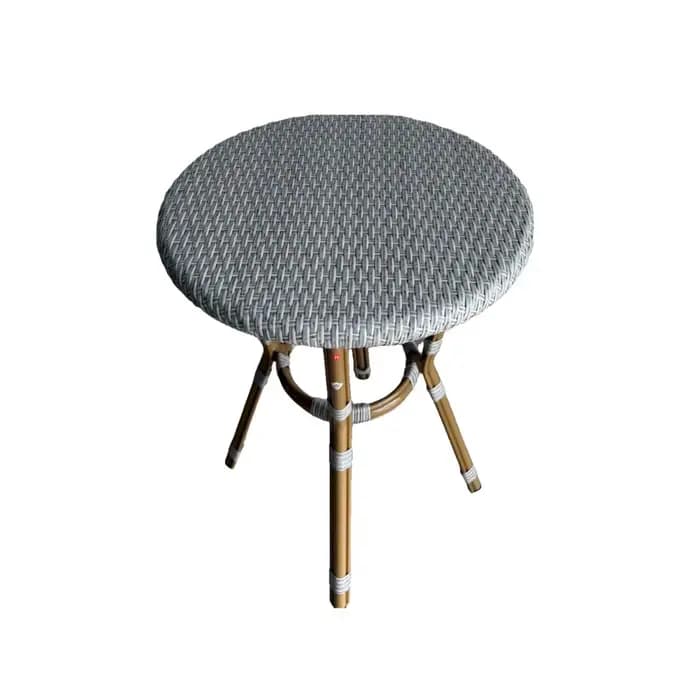 Petite Table basse, Table d'appoint tissée en rotin