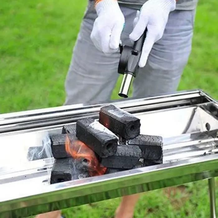 Ventilateur de Barbecue souffleur d'air démarreur de feu rapide manivelle manuelle Portable pour pique-nique en plein