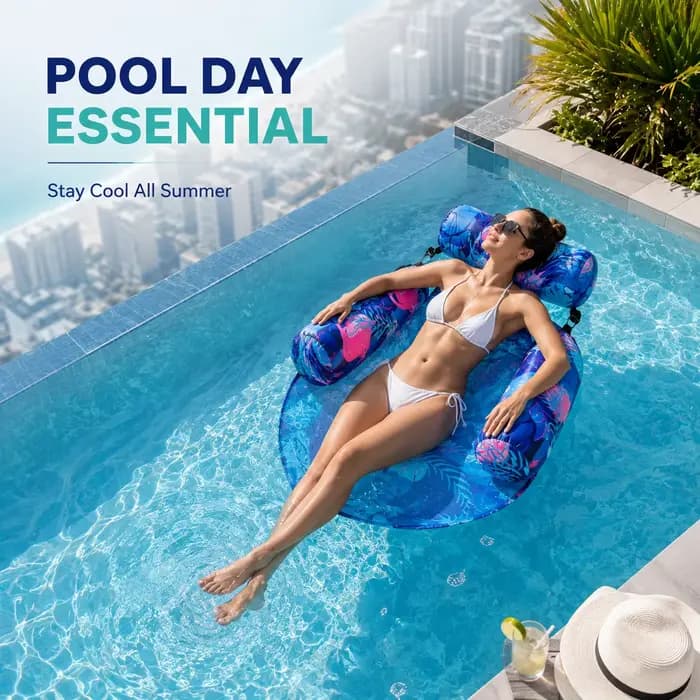 Nouveau Fauteuil Gonflable Robuste 2026 pour Adulte – Siège Flottant Relaxant pour Lac