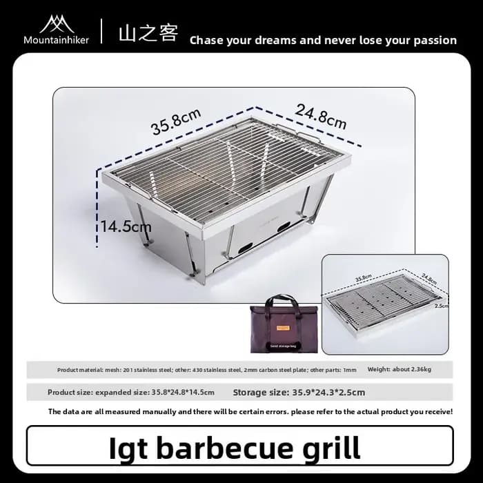 Table de camping pliante Mountainhiker IGT améliorée