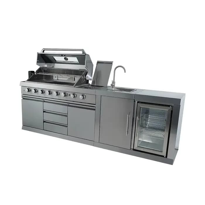 Ensemble de barbecue de jardin extérieur 6 pièces, équipement de cuisson pour pizzas, fruits et légu
