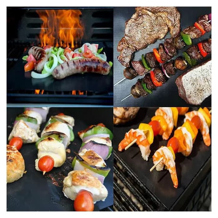 Tapis de cuisson réutilisable antiadhésif pour barbecue