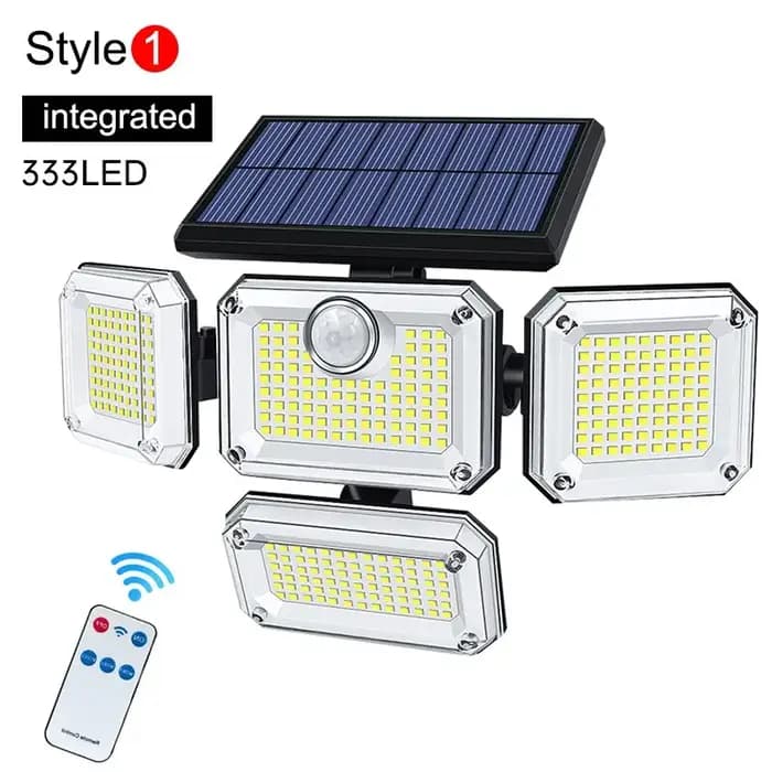 20w lumière solaire 122/333led IP65 étanche extérieure intérieure lampe de jardin
