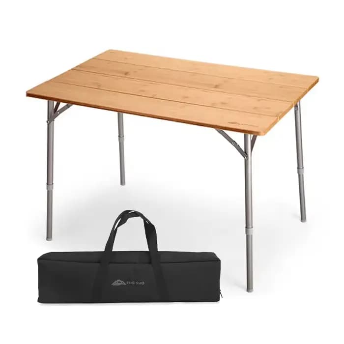 Grande table pliante en alliage de bambou pour camping en plein air, portable et réglable, recommand