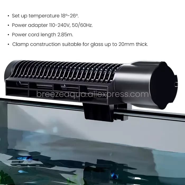 Jebao Jecod ACF-300 ACF-200 DC12V ventilateur de refroidissement automatique réglable pour Aquarium