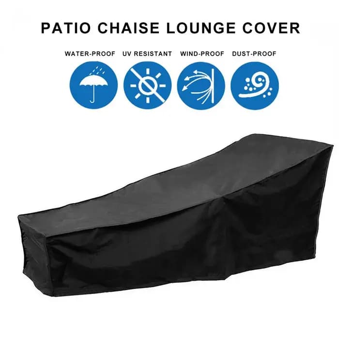 Juste de Protection Imperméable pour Chaise Longue, Inclinable, pour Jardin, Cour Extérieure