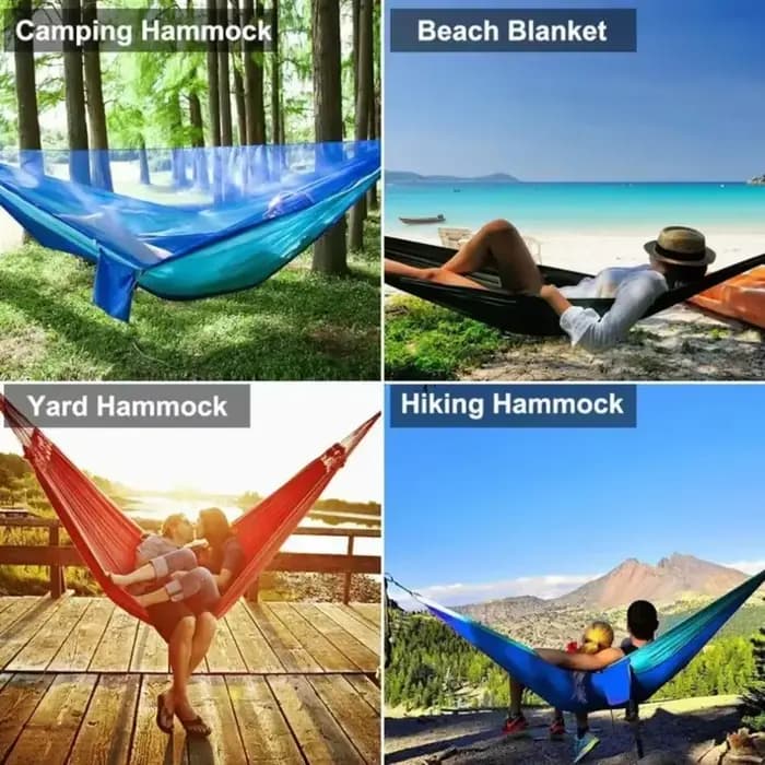 Hamac de Camping en plein air avec moustiquaire, hamacs suspendus légers, filet de lit suspendu en t