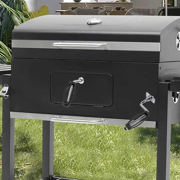 Poignée de barbecue longue en acier inoxydable