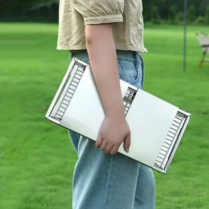 Réchaud de barbecue pliable en acier inoxydable