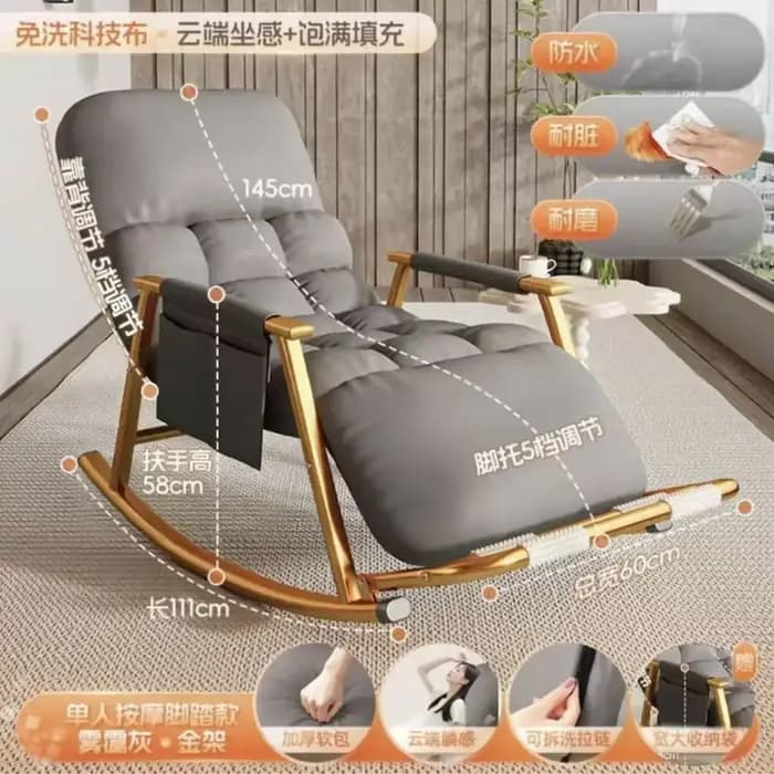 Fauteuil de balcon pliable sans structure
