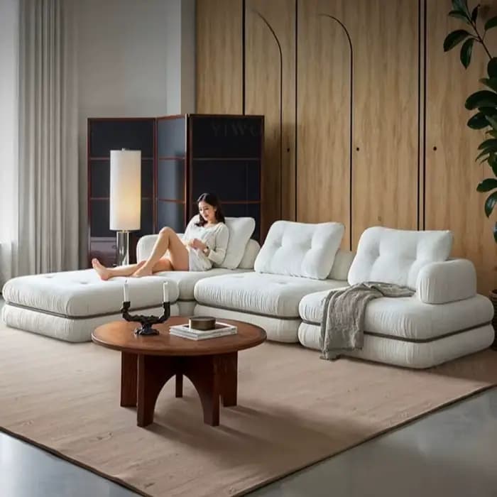 Canapés de jardin, poufs décoratifs, canapé relaxant moderne, confortable et minimaliste, meubles pour la maison, mobilier du milieu du siècle