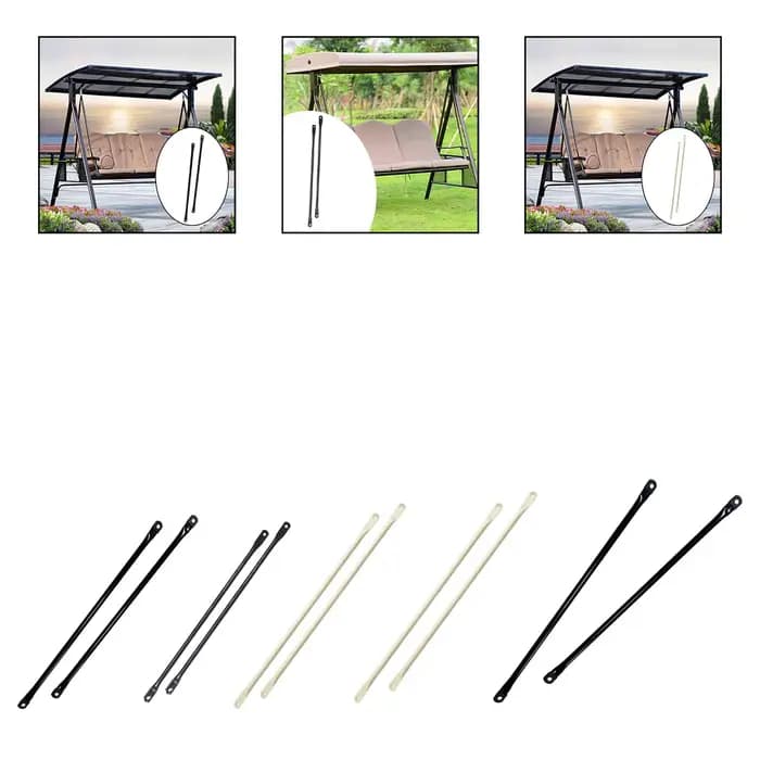 Barre de remplacement pour balançoire, tige métallique robuste, accessoires de balançoire d'extérieu
