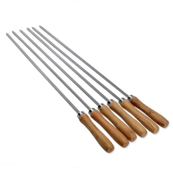 Brochette de Barbecue en acier inoxydable de 42cm