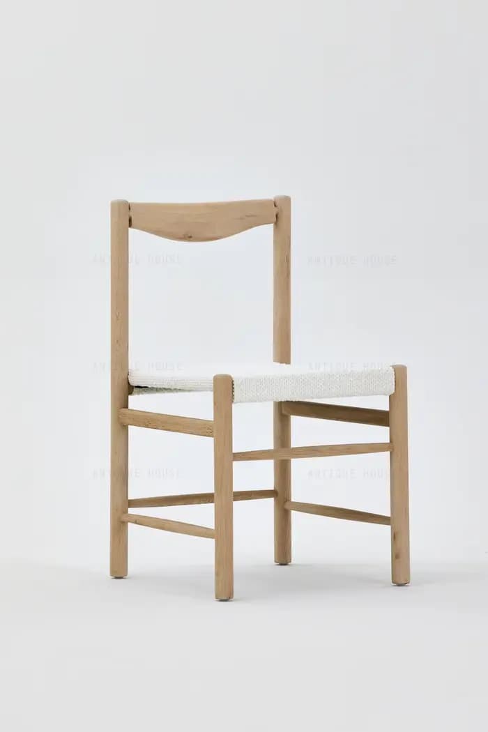Chaises de salle à manger minimalistes scandinaves, chaises de salle à manger de couleur claire, en