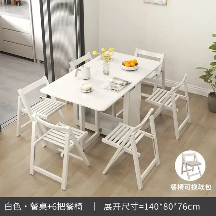 Ensemble de table à manger pliante minimaliste