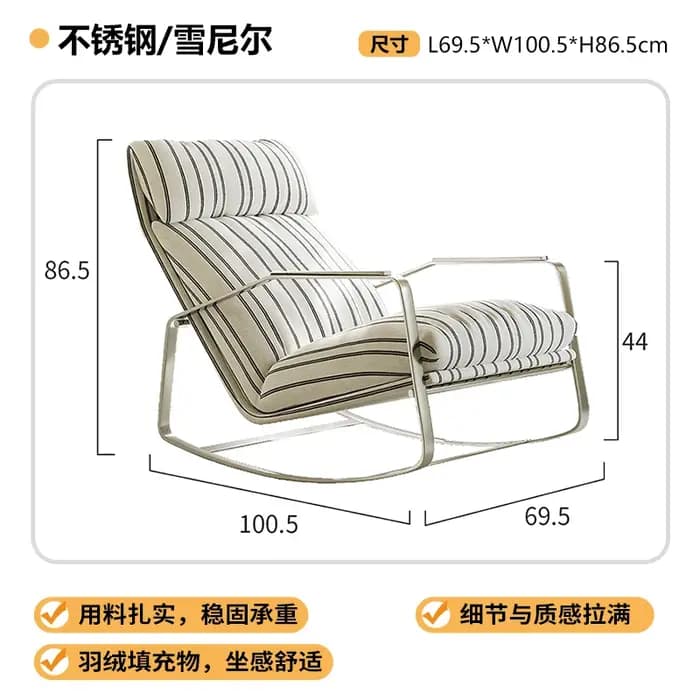 Chaises en métal Design Salon balcon