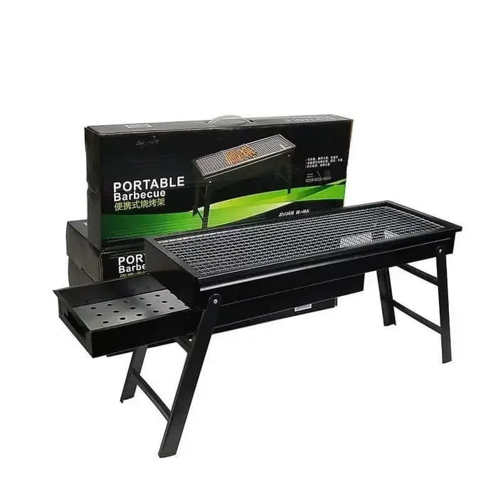 Nouveau Grand Barbecue Pliant Portable au Charbon de Bois pour Camping et Pique-nique en Extérieur – Four